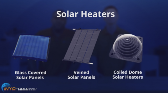 different types of pool solar heater