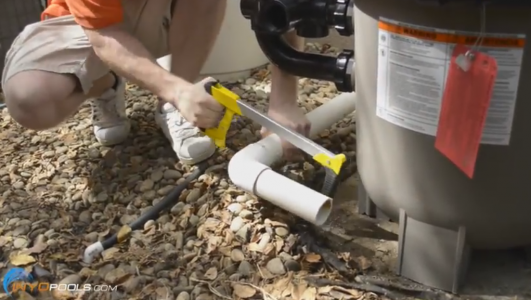 how to install a de pool filter