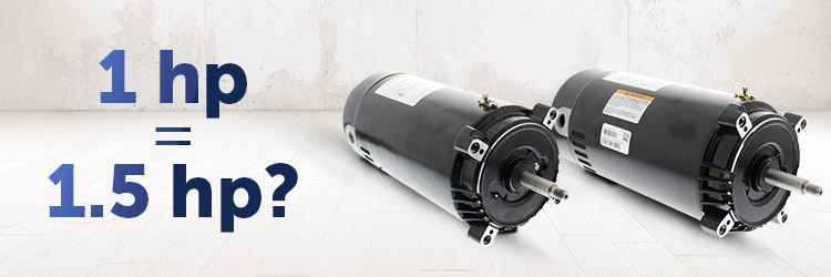 Is a 1.0HP Motor the Same as a 1.5HP Motor?