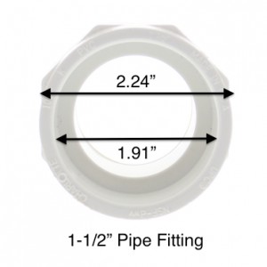 1-1/2" pvc pipe fitting