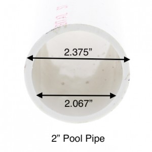 2" pvc pool pipe