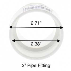 2" pvc pipe fitting