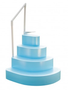 above ground pool wedding cake steps