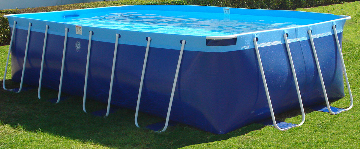 Simple Above Ground Soft Sided Swimming Pools for Large Space