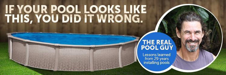how do I prevent above ground pool from becoming misshapen?