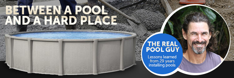 Installing an Above Ground Pool on Concrete
