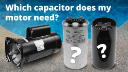 How to find the correct pool pump motor capacitor