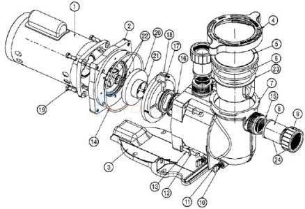 Pentair SuperFlo Pump Replacement Motors 